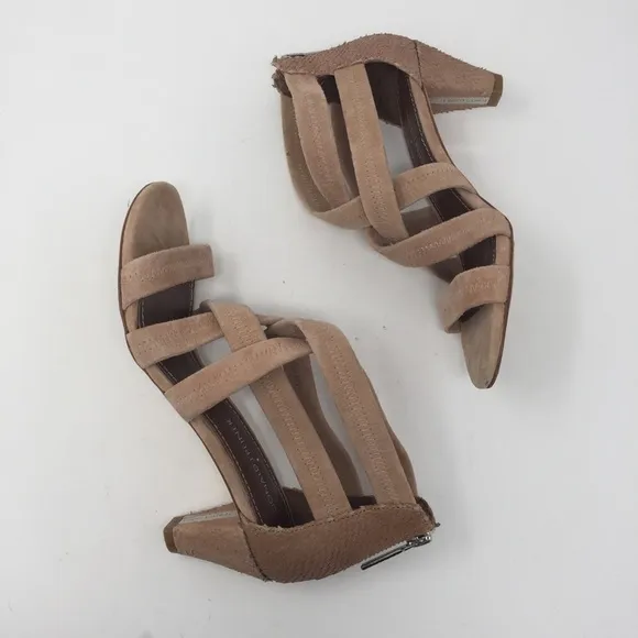 Donald J. Pliner blush Vida suede dress sandals