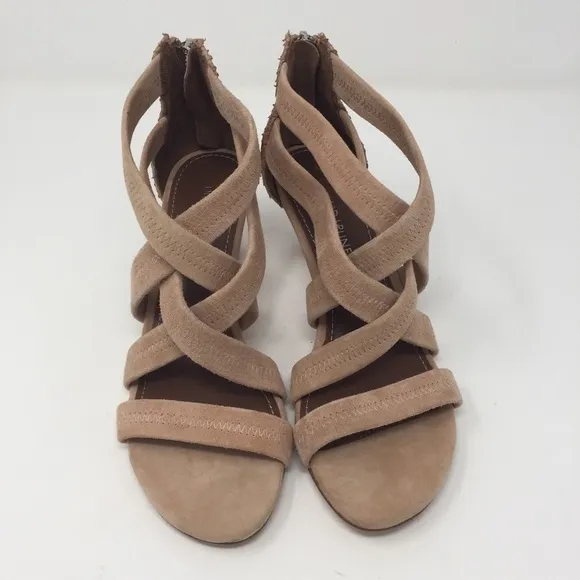 Donald J. Pliner blush Vida suede dress sandals