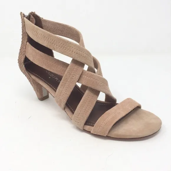 Donald J. Pliner blush Vida suede dress sandals