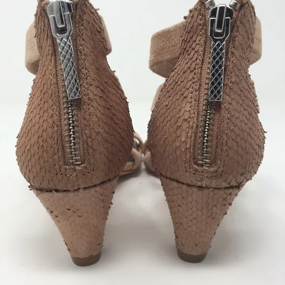 Donald J. Pliner blush Vida suede dress sandals
