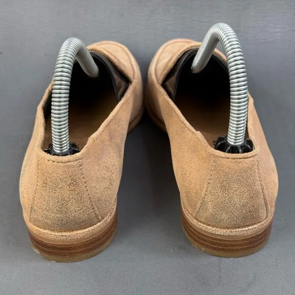 DONALD J PLINER Tamryn leather Beige gold slip on loafer shoes womens size 6.5