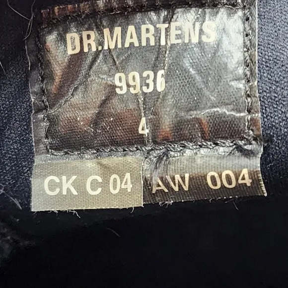 Dr Martens 9936 Oxford Shoes US 4 Brown Chunky Leather Made England 90s Y2K VTG
