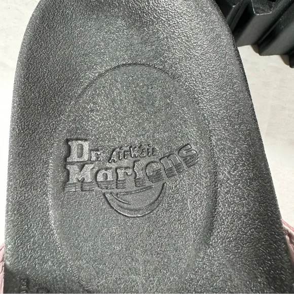 Dr. Martens Blaire Pink Strappy Leather Chunky Platform Slide Sandals Women 8