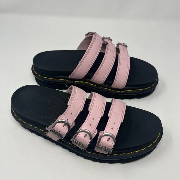 Dr. Martens Blaire Slide Leather Sandals women pink 9 EU 41
