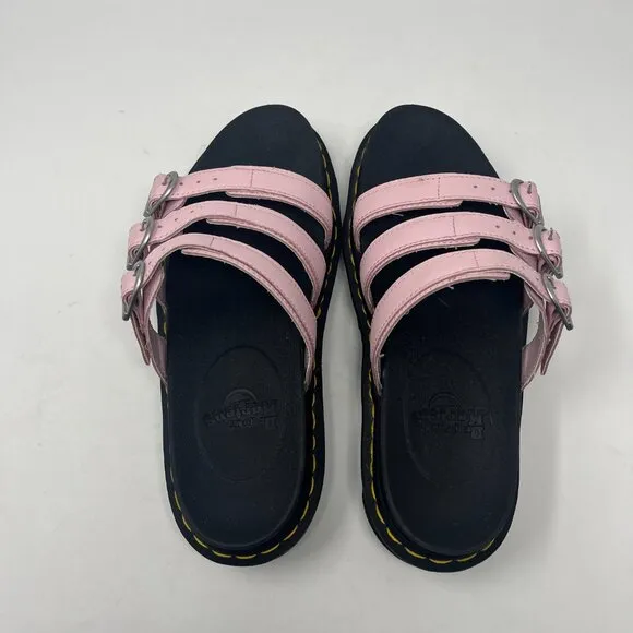 Dr. Martens Blaire Slide Leather Sandals women pink 9 EU 41