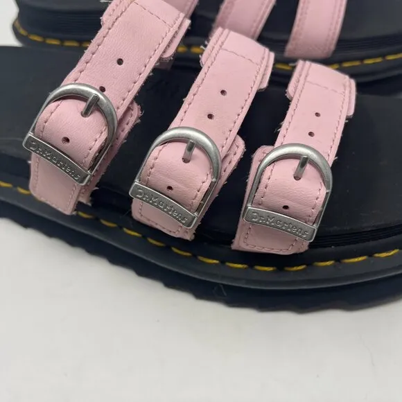 Dr. Martens Blaire Slide Leather Sandals women pink 9 EU 41
