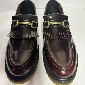 Dr MARTENS Classic Brown Loafers with Gold Accent size 9 brand new with out tags