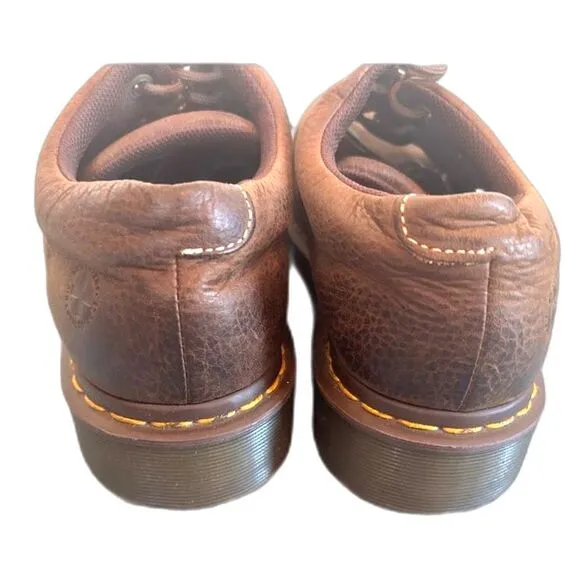 Dr. Martens Doc Men's 10 women’s 11 Dark Brown Shoes Chunky 90s Y2K Leather Ankl