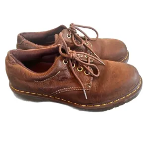 Dr. Martens Doc Men's 10 women’s 11 Dark Brown Shoes Chunky 90s Y2K Leather Ankl