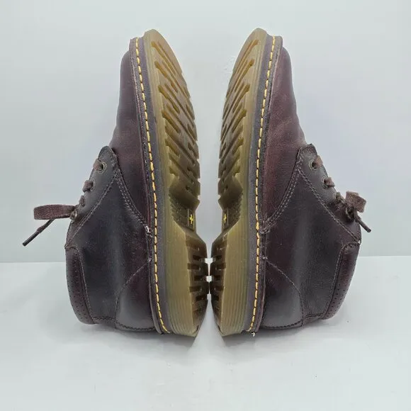 Dr. Martens | Marty brown leather lace-up utility boots | MENS 8