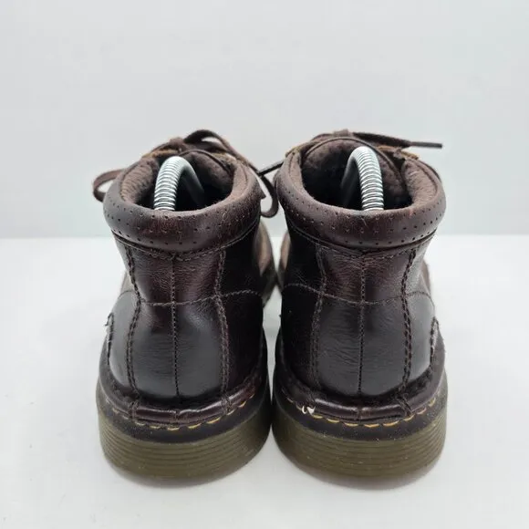 Dr. Martens | Marty brown leather lace-up utility boots | MENS 8
