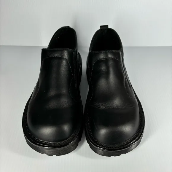 Dr. Martens Shoes Girls 3 Vintage Black Leather Classic Slip On Original  Docs