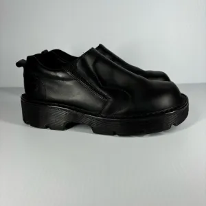 Dr. Martens Shoes Girls 3 Vintage Black Leather Classic Slip On Original  Docs