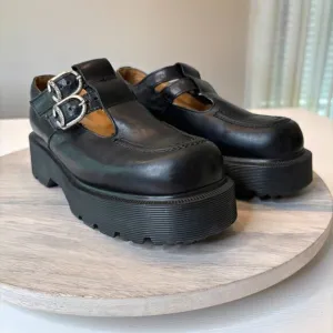 Dr. Martens Vintage Rare Chunky Platform Mary Jane Shoes Made in England Size 7