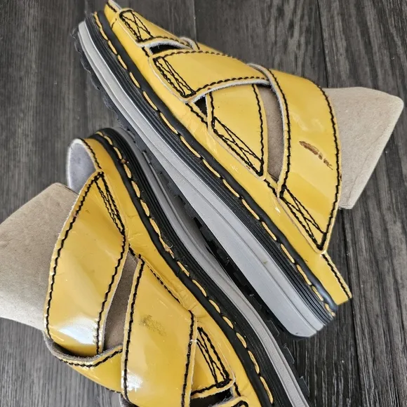 Dr. Martens Vintage Yellow Slide Sandals