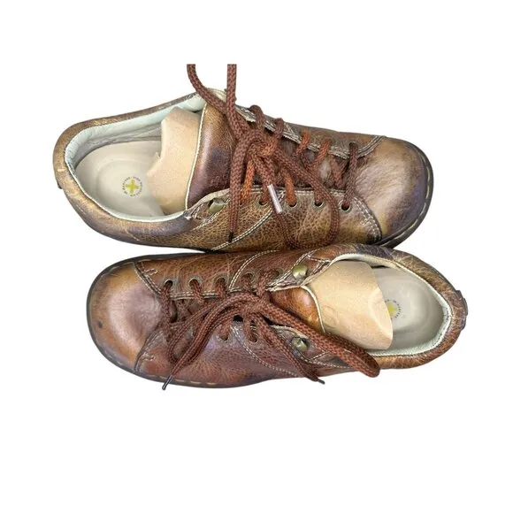 Dr.Martens Chunky Oxford Shoes Mens 11 Brown Leather 5-eye Lace Up Grunge School