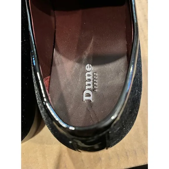 Dune London NWOT Men's Suede Loafers Size 11 Black Comfort Slip On Dress Shoes
