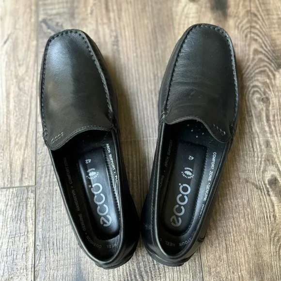 ECCO Driving Loafers Moccasin Slip-On Shoes Men's Size 42