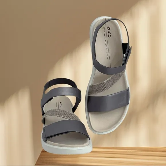 ECCO Women's Flowt 2 Sandals Gray EU 39 Sandals New