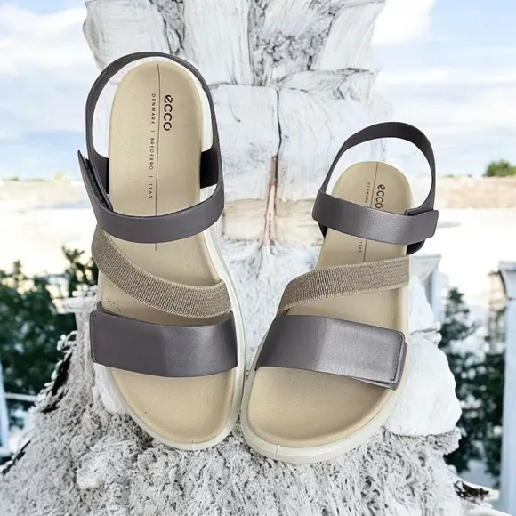 ECCO Women's Flowt 2 Sandals Gray EU 39 Sandals New