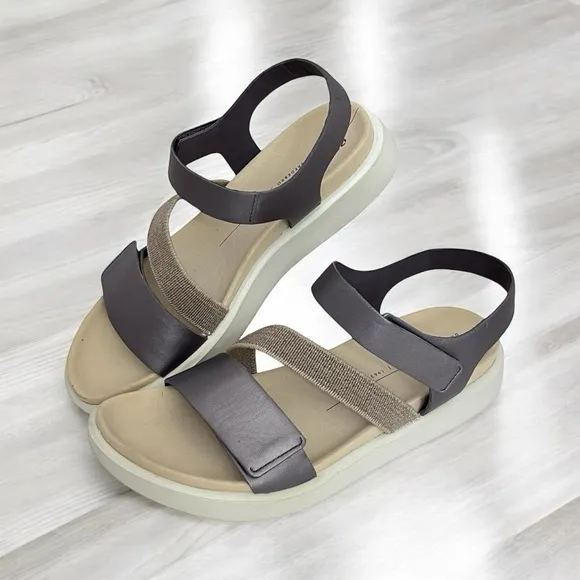 ECCO Women's Flowt 2 Sandals Gray EU 39 Sandals New
