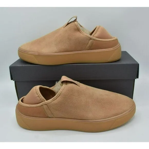 ECCO Womens EUR 38 US 7-7.5 Street Tray Toffee Slip On Lined Nubuck Casual Shoes