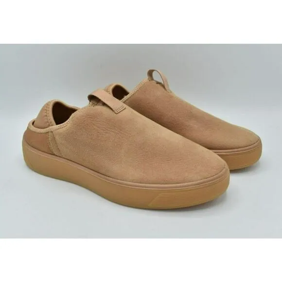 ECCO Womens EUR 38 US 7-7.5 Street Tray Toffee Slip On Lined Nubuck Casual Shoes