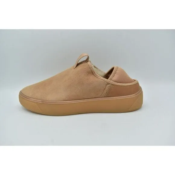 ECCO Womens EUR 38 US 7-7.5 Street Tray Toffee Slip On Lined Nubuck Casual Shoes