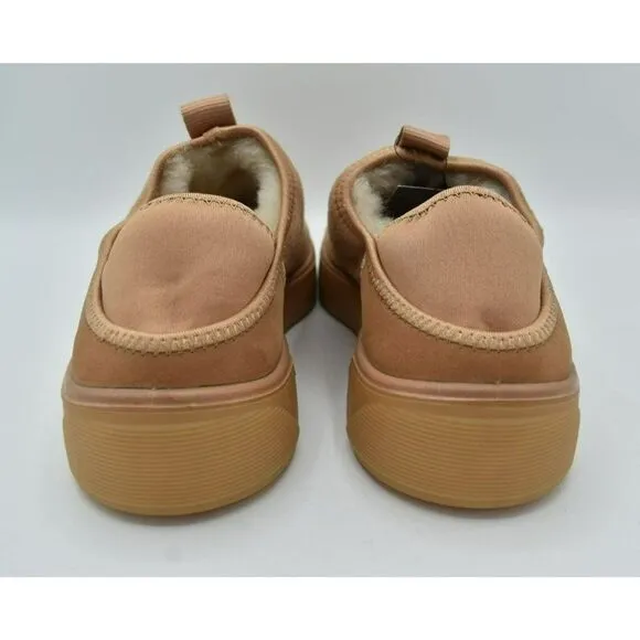 ECCO Womens EUR 38 US 7-7.5 Street Tray Toffee Slip On Lined Nubuck Casual Shoes