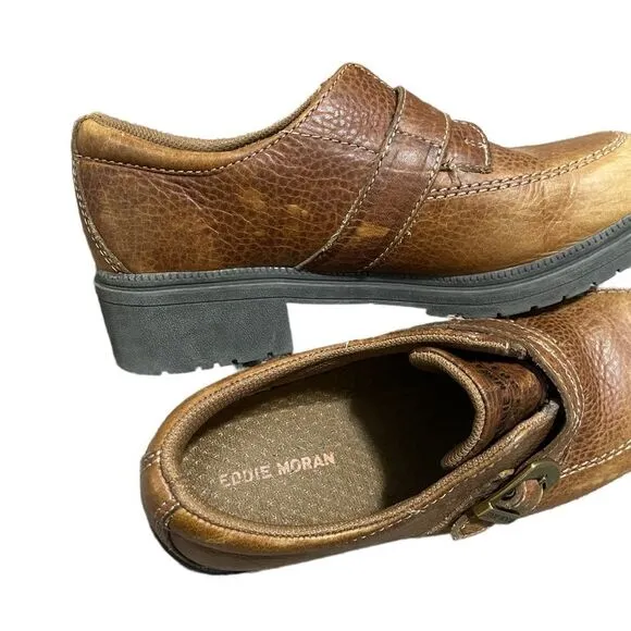 Eddie Moran Y2K 90’s Vintage Buckle Leather shoes