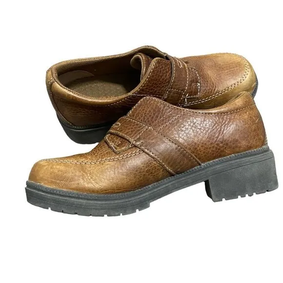 Eddie Moran Y2K 90’s Vintage Buckle Leather shoes