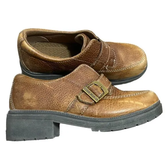 Eddie Moran Y2K 90’s Vintage Buckle Leather shoes