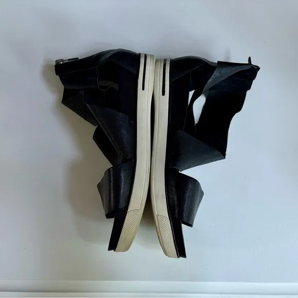 Eileen Fisher Sport Tumbled Leather Sneaker Sandal 10