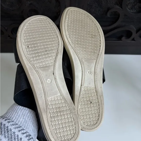 Eileen Fisher Sport Tumbled Leather Sneaker Sandal 10
