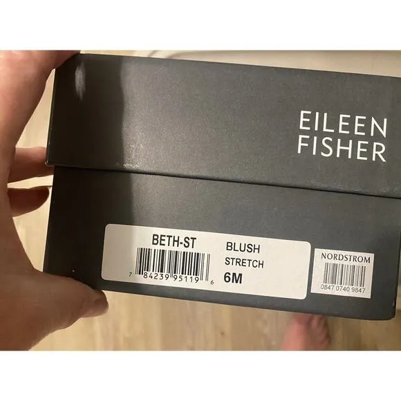 Eileen Fisher Womens Beth St Knit Slingback Stretch Mesh Heels Shoes BlushSize 6
