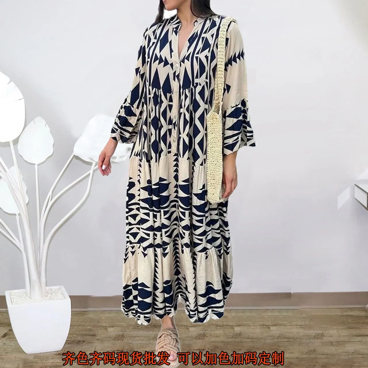 Elegant casual shirt dress