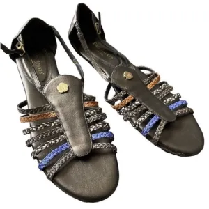 Eric Javits Grecotsand Gladiator Wedge Sandals