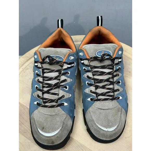 ES symbol skateboarding skate shoes mens Size 9.5 Blue Tan Streetwear