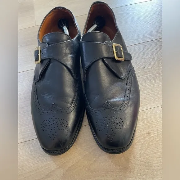 E.T. Wright Mens Brown Buckle Dress Shoes masters loafers size 14