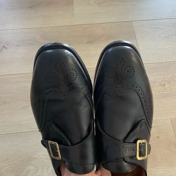 E.T. Wright Mens Brown Buckle Dress Shoes masters loafers size 14