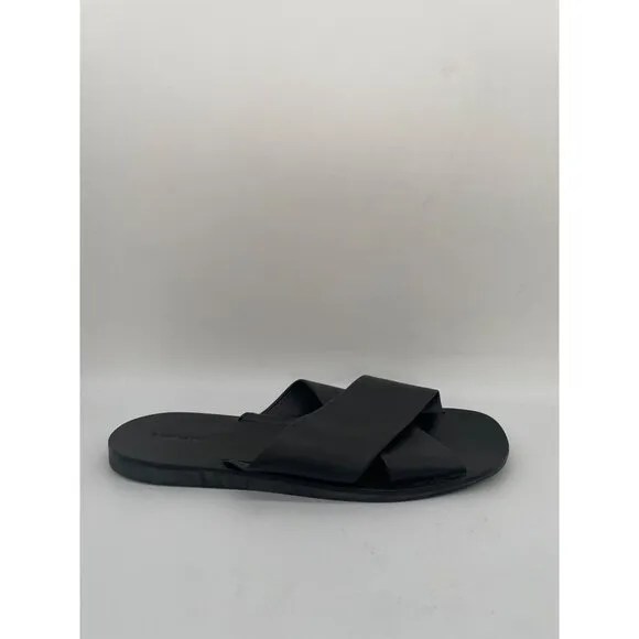 Everlane The Day Crossover Sandal Womens Sz 9 Black Leather Minimalist