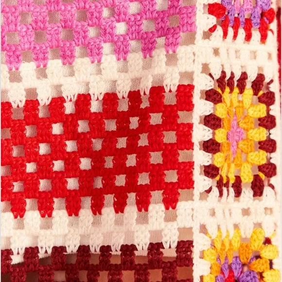 Farm Rio Mixed Crochet Stripes Shorts