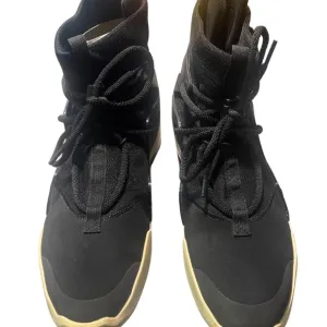 Fear of God Men's Black and Tan High-Top Sneakers