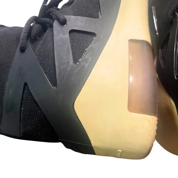 Fear of God Men's Black and Tan High-Top Sneakers