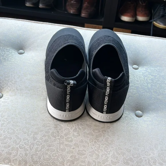 Fendi FF Logo Slip-On Runner Sneakers