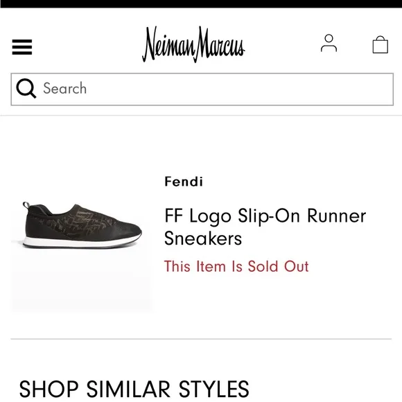 Fendi FF Logo Slip-On Runner Sneakers