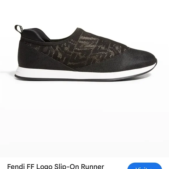 Fendi FF Logo Slip-On Runner Sneakers