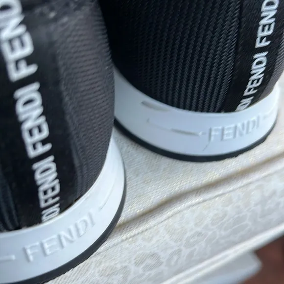 Fendi FF Logo Slip-On Runner Sneakers