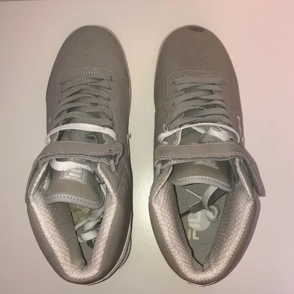 FILA High Top Gray Athletic Shoes Sneakers Size 9