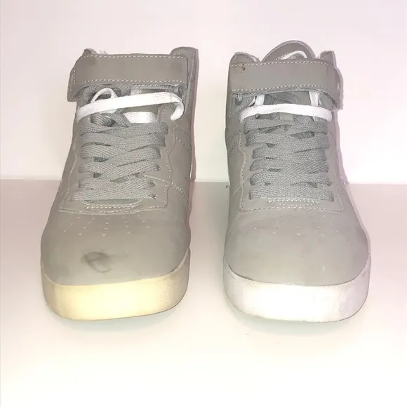 FILA High Top Gray Athletic Shoes Sneakers Size 9